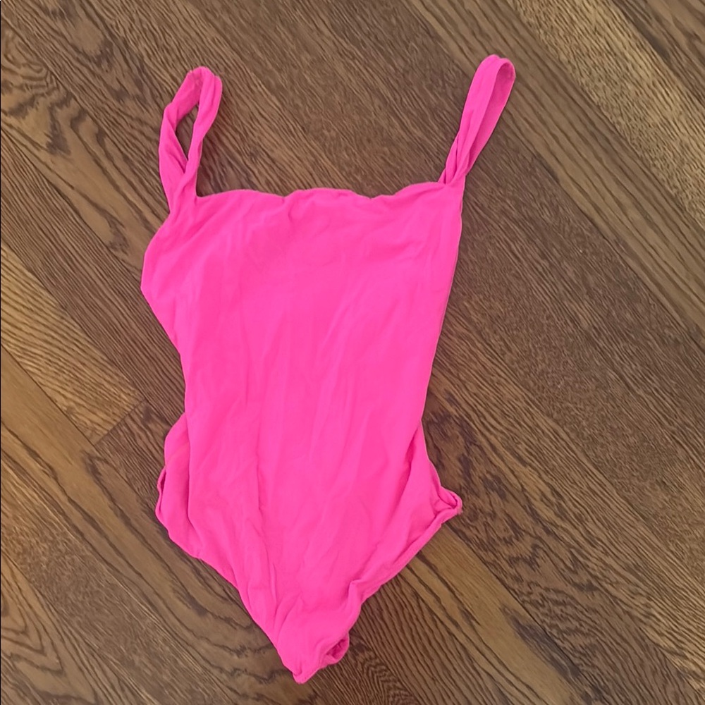 Skims pink bodysuit